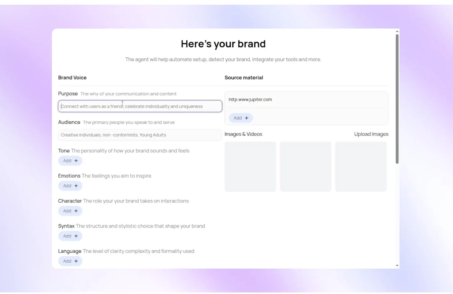 AI-powered marketing platform